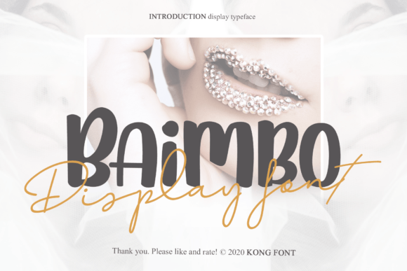Baimbo: A Playful Handwritten Font for Creative Minds