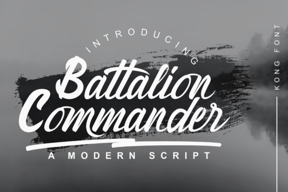 Battalion Commander: A Playful and Versatile Handwritten Font
