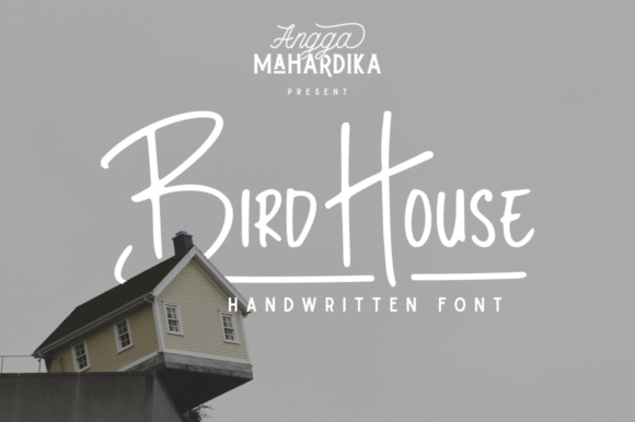 Bird House: A Handwritten Font for Creative Expression
