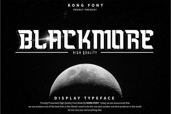 Blackmore: A Futuristic Font for Modern Design