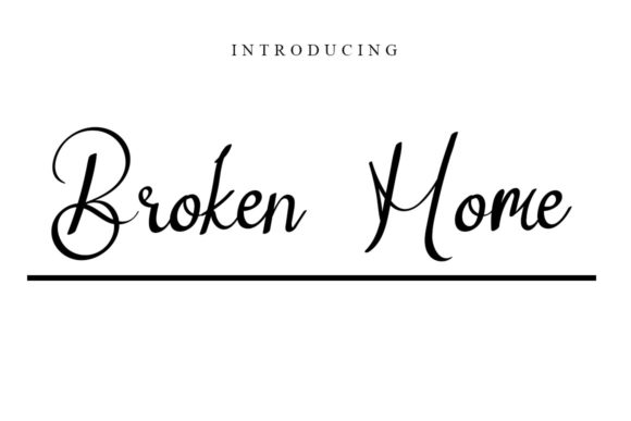 Broken Home Font: A Unique Touch for Your Designs