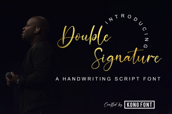 Double Signature Handwritten Font