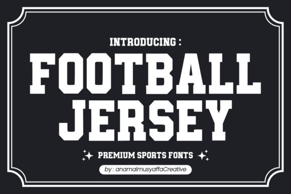 Football Jersey: A Bold Font for Sports and Beyond
