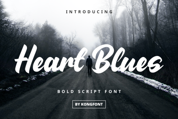 Heart Blues: A Playful Handwritten Script for Creative Projects