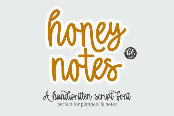 Honey Notes: A Warm, Handwritten Script for Creative Projects