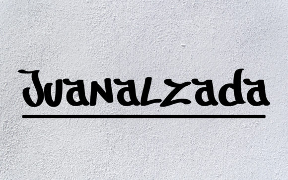 Juanalzada: A Bold Typographic Statement
