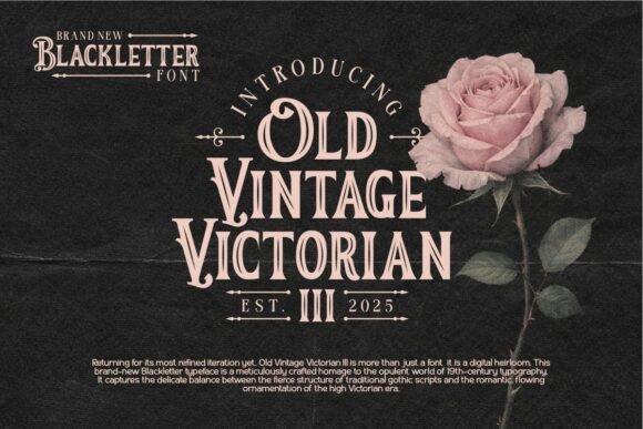 Old Vintage Victorian III: A Timeless Expression of Elegance and Ornament
