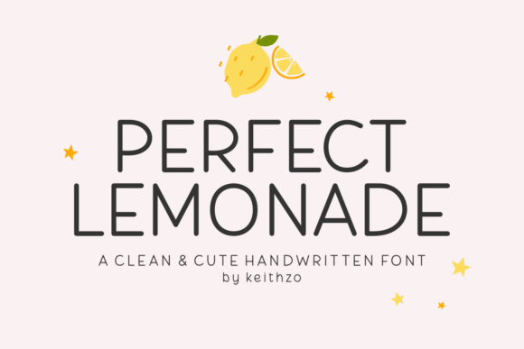 Perfect Lemonade: A Handwritten Font That Brings Joy to Every Design