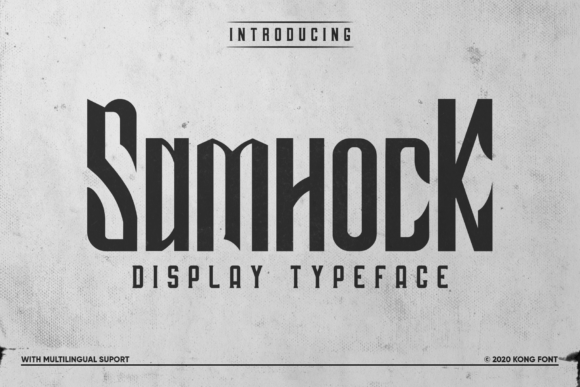 Samhock: A Playful Handwritten Font for Creative Projects