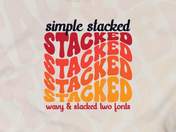 Simple Stacked: A Playful and Stylish Font for Retro-Inspired Design