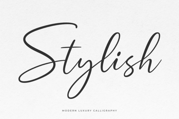 Stylish: A Calligraphic Font for Elegant Design