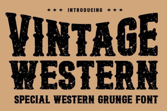 Vintage Western Font for Bold Design